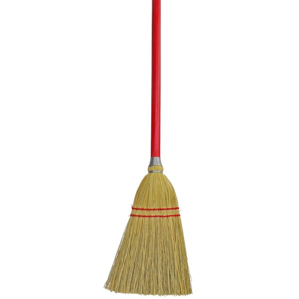 The Brush Man All Corn (100%) 39” Lobby Broom, 8-1/2” Sweeping Width, 12PK - LOBBY