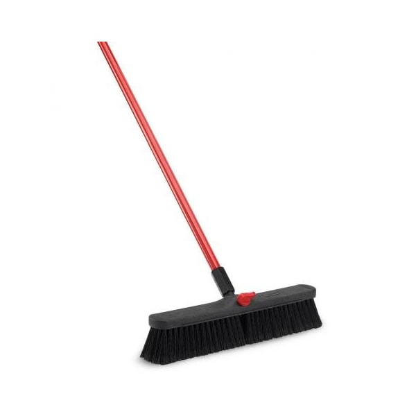 Libman Libman Commercial Push Broom with Resin Block - 18 - Fine-Duty Bristles - - 800