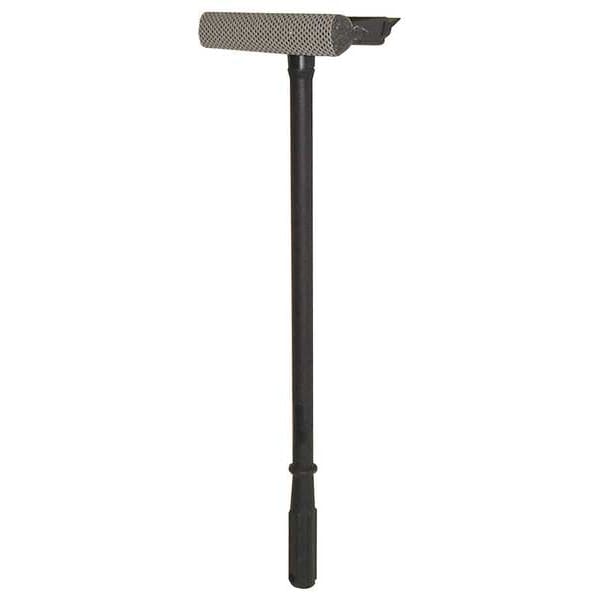 Mallory 8 in W Blade Window Squeegee, Single Straight Rubber Blade, 20 in L Handle, Black - WS2024A