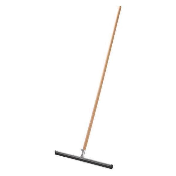 Rubbermaid Commercial Floor Squeegee, Double-Blade, Includes Handle, Tapered, Rubber, Black - 7COMBO46