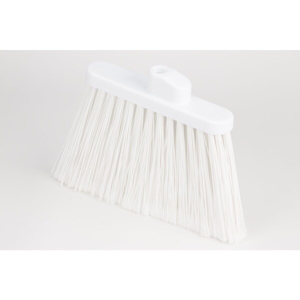 Carlisle Foodservice Angle Broom Flagged Bristle, 56", Wht, PK12 - 41082EC02