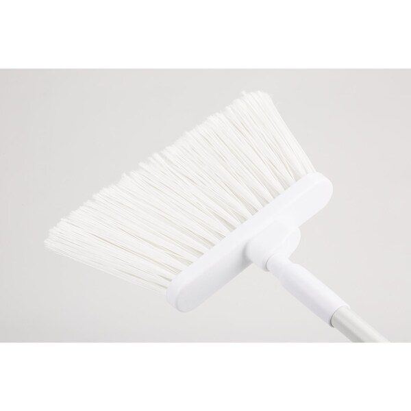 Carlisle Foodservice Angle Broom Flagged Bristle, 56", Wht, PK12 - 41082EC02