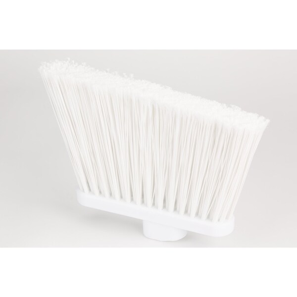 Carlisle Foodservice Angle Broom Flagged Bristle, 56", Wht, PK12 - 41082EC02
