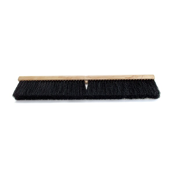 Malish Floor Sweep, 36" Black Medium Polly, Wood Block, PK 6 - 012436