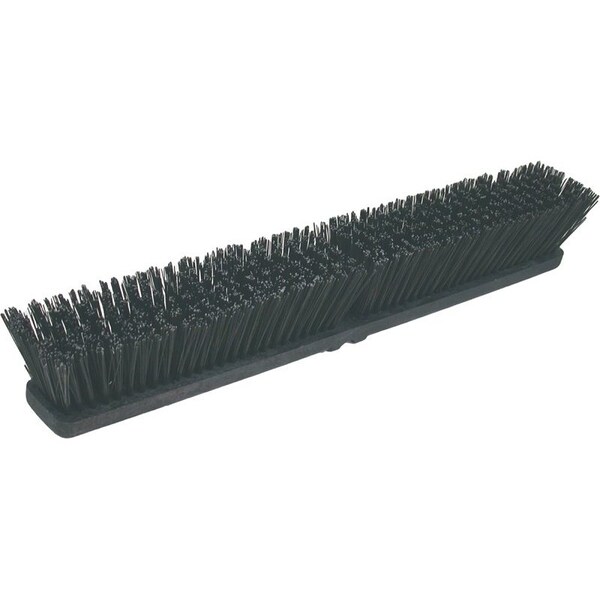 Birdwell Broom Head, Threaded, 3 in L Trim, Polystyrene Bristle, Black - 2027-12