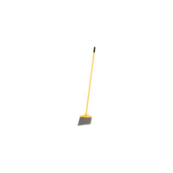 Rubbermaid Commercial Rubbermaid Angled Broom With Vinyl Coated Metal Handle - FG637500GRAY