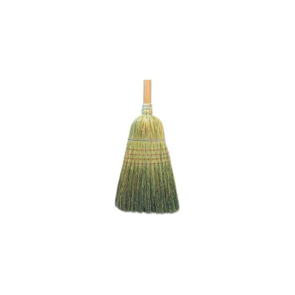 Unisan Warehouse Broom All-Corn Bristles, 42" Wood Handle Natural - BWK932CEA - BWK932CEA