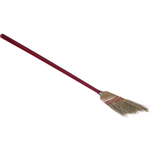 Carlisle Foodservice Lobby Broom, 3-Stch w/Blnd Corn, 9#, PK12 - 368200