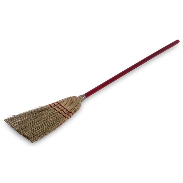 Carlisle Foodservice Lobby Broom, 3-Stch w/Blnd Corn, 9#, PK12 - 368200