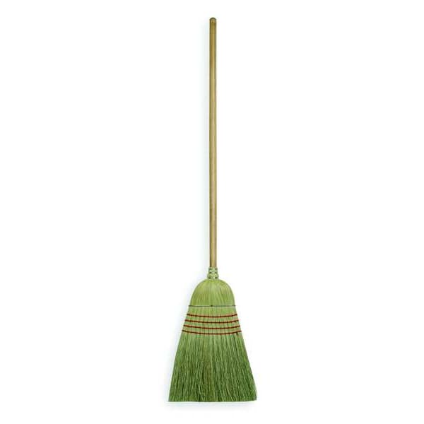 Tough Guy 12 in Sweep Face Corn Broom, Medium/Stiff Combination, Natural, Tan - 1VAB5