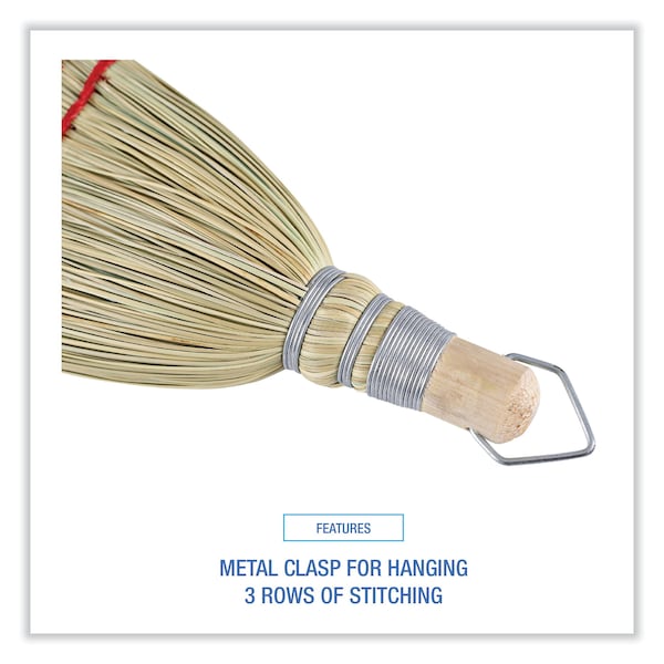 Unisan Whisk Broom, Corn Fiber Bristles, 10", PK12 - UNS 951WC