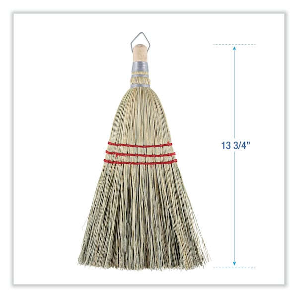 Unisan Whisk Broom, Corn Fiber Bristles, 10", PK12 - UNS 951WC
