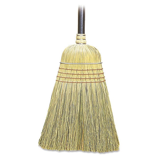 Genuine Joe Warehouse Broom57" Length, Natural, 38" L Handle - GJO12001EA