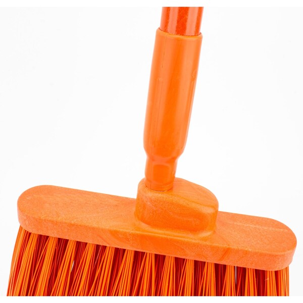 Carlisle Foodservice Angle Broom Flagged Bristle, 56", Org, PK12 - 41082EC24