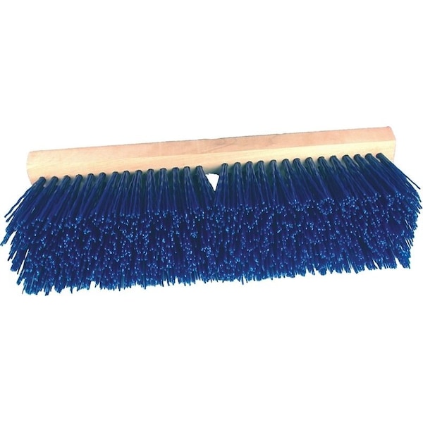 Birdwell Street Broom Head, 4-1/4 in L Trim, Polypropylene Bristle, Blue - 3015-6