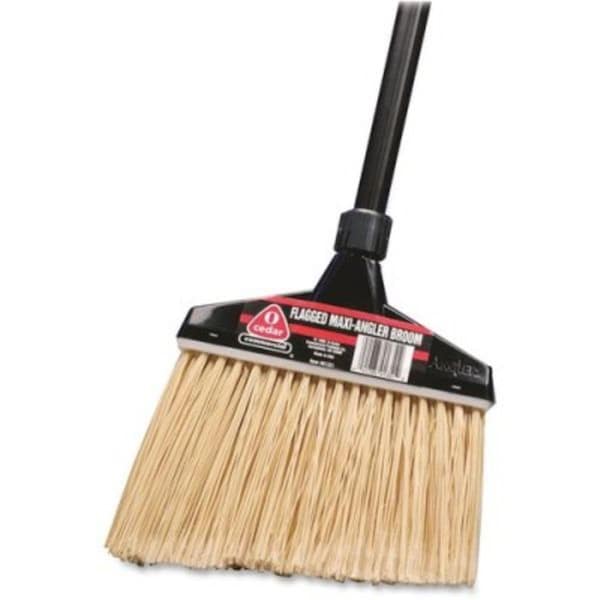 Eat-In 13 in. O-Cedar Maxi Angler Broom, Black - EA3742508