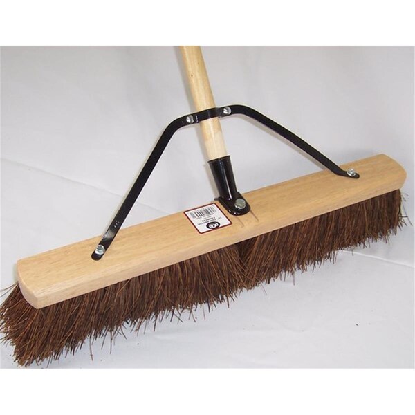 Gongs 09943 24 in. Pushbroom with Brace & Handle Palmyra - GO3533216