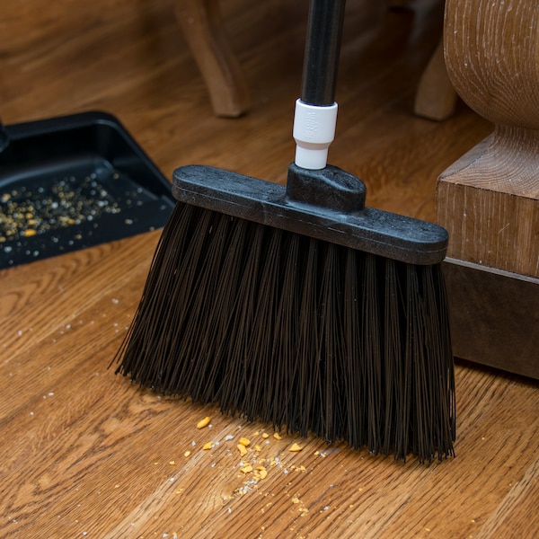 Carlisle Foodservice Angle Broom Unflagged, 56", Blk, PK12 - 41083EC03