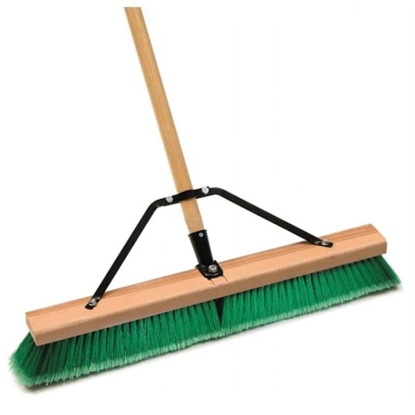 Homecare Products 24 in. Assembled Smooth Surface Push Broom - HO649233