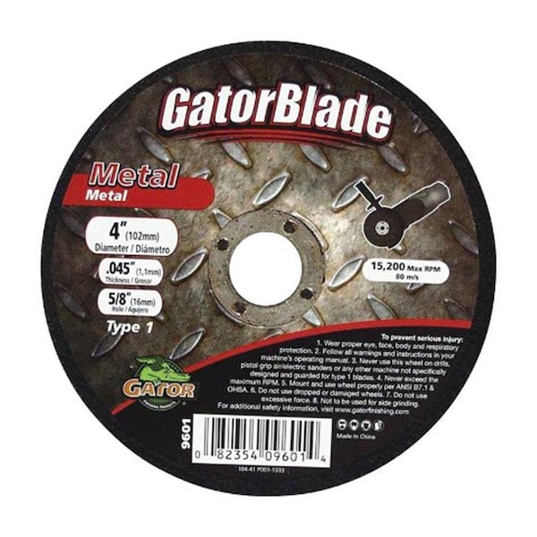 Limpiador de todo 9601 4 x 0.5 x 0.64 in. Rueda de corte de metal - CL152835