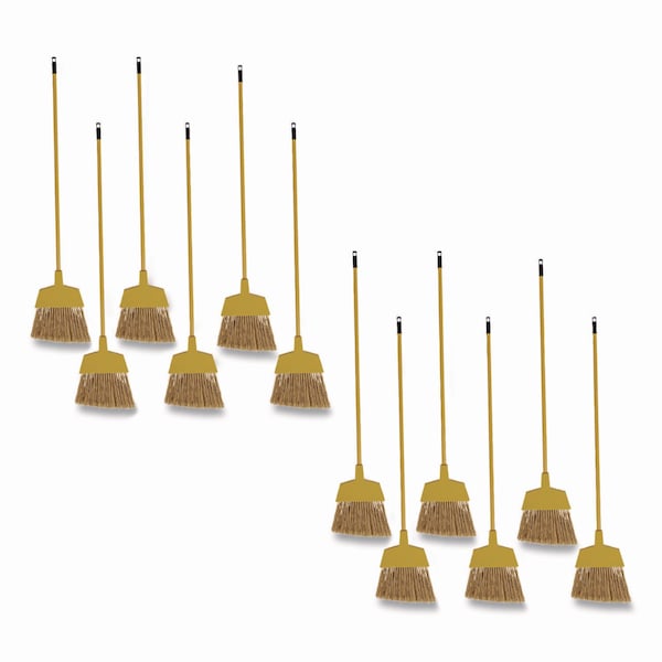 Unisan Poly BristleAngler Broom, 49" Handle, PK12 - UNS 932M