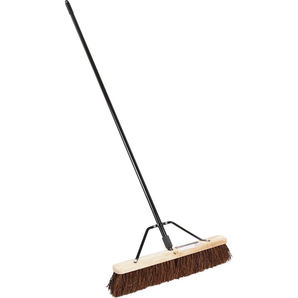 Harper 24 In. W. x 64 In. L. Metal Handle Rough Surface Push Broom - 278A