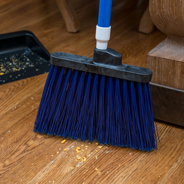 Carlisle Foodservice Angle Broom Unflagged, 56", Blue, PK12 - 41083EC14