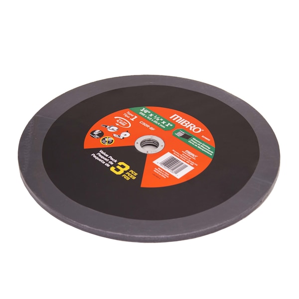 Disco de corte reforzado de carburo de silicio de 14 pulgadas (356 mm) para concreto, paquete con 3 piezas - 914800