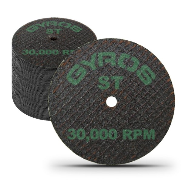 Rueda de corte Gyros ST 2" de resina de doble refuerzo, para materiales super tensiles, tamaño de 2", paquete de 50 unidades - 11-42002/50