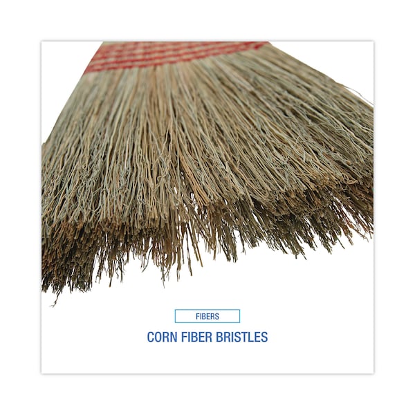 Boardwalk Parlor Broom, Corn Fiber Bristles, 55" Wood Handle, Natural, PK12 - BWK926CCT