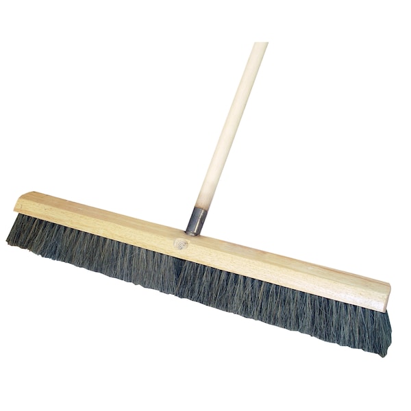 Bon Tool Bon 22-290 Floor Broom, Horsehair 36", 5 Foot Wood Handle - 22-290