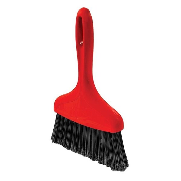 Libman Whisk Broom, 7 in Sweep Face, 5 in L Trim, PET Bristle, 11-3/4 in OAL, Polypropylene Handle - 907