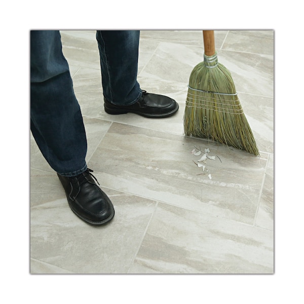 Boardwalk Warehouse Broom, Yucca Corn Fiber Bristles, 56" Length, Natural, PK12 - BWK932YCT