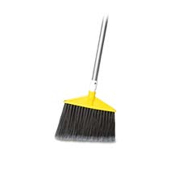 Eat-In Angle Broom- Regular- Stain Resistant Bristles- 10-.50in. W- Gray -Pack of 2 - EA127083