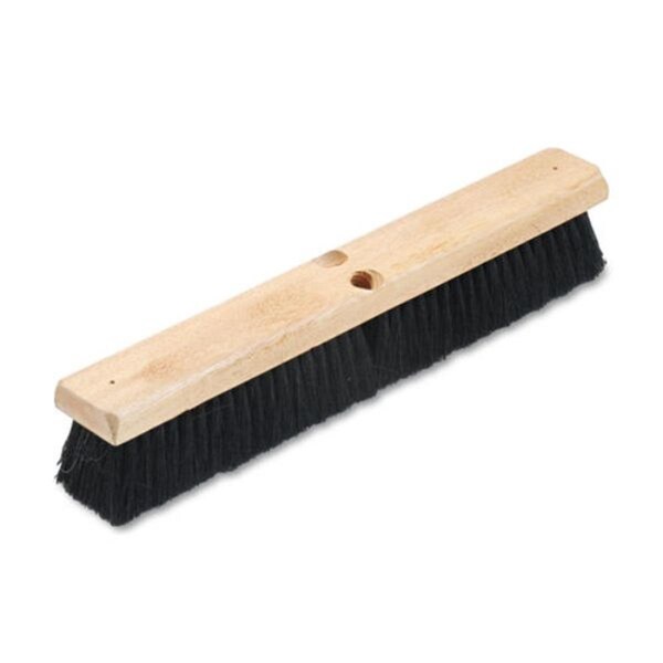 Pinpoint 18 in. Floor Brush Tampico Head, Black - PI3209468