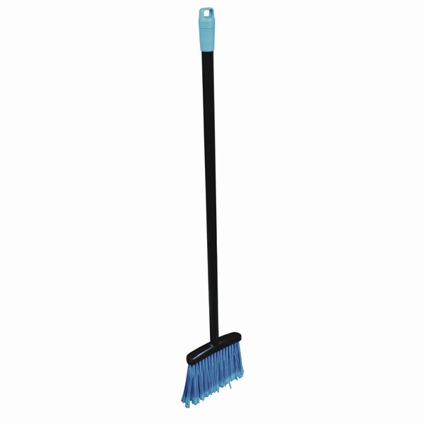 Impact Products Lobby Dust Pan Broom, 36.86 in., Black/Blue, 12PK - T0015-01