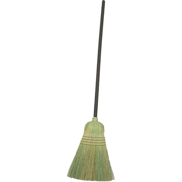 Birdwell Warehouse Broom, Sotol Fiber Bristle, Lacquered Wood Handle, Black - 9332-4