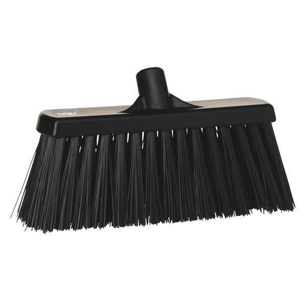 Remco 12 in Sweep Face Broom Head, Stiff, Synthetic, Black - 29159