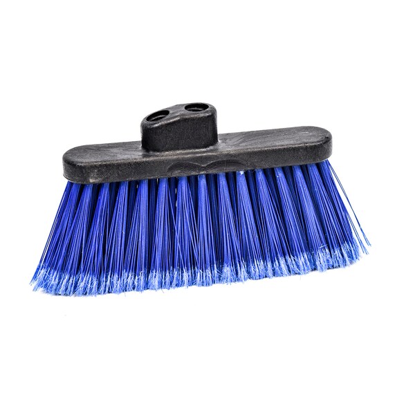 Malish Broom Head, Blue, 4 in L Bristles - 055910