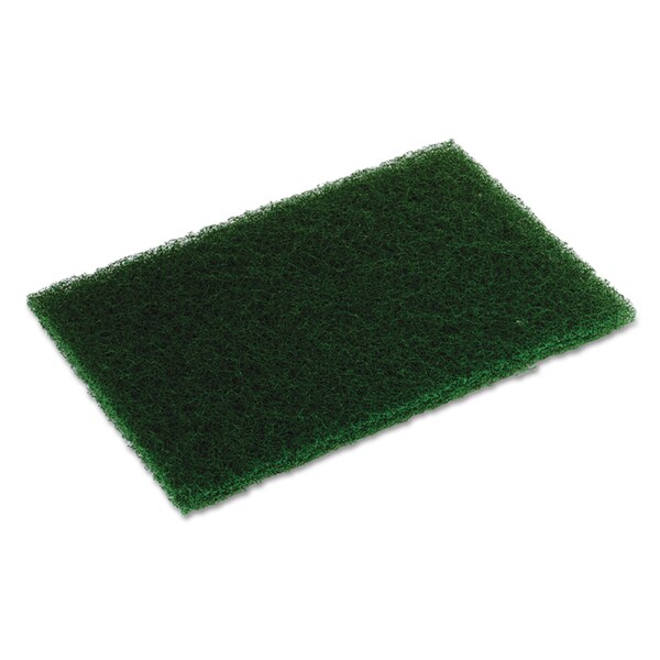 Continental Commercial Products Heavy-Duty Scouring Pad, 6 x 9, Dark Green, 10/Pack, 6PK - HD69