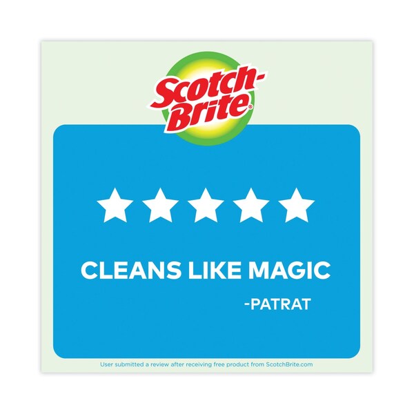 Scotch-Brite Non-Scratch Multi-Purpose Scrub Sponge, 4.4 x 2.6, 0.8in Thick, Blue, 6PK - 526-5