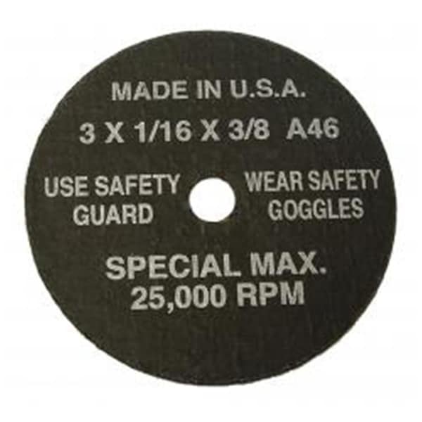 S&G Tool Aid Discos de corte 3 x 1-32 x .38 Dureza X - 100 piezas - S&99432