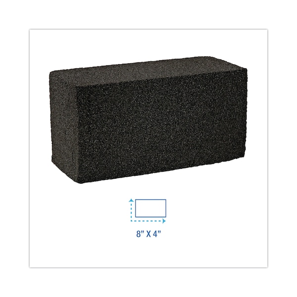 Premiere Pads Grill Brick, 8 x 4, Black, PK12 - PAD GB12 PC