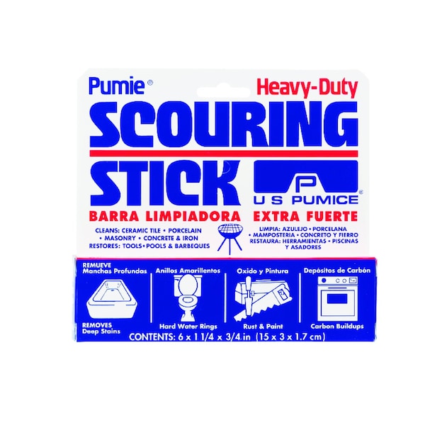 U.S. Pumice US Pumice Pumie Heavy Duty Scouring Stick For Bath/Toilet 6 in. L 1 pk - HDW-12