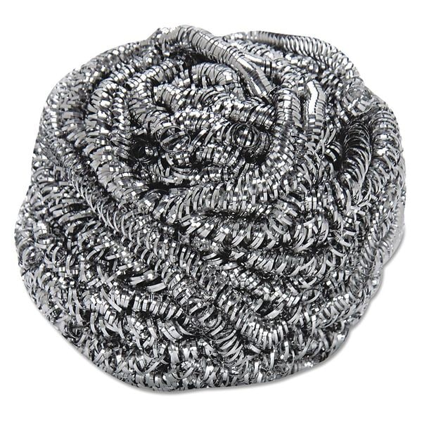 Premiere Pads Stainless Steel Scrubber, Steel Gray, PK12 - 54918