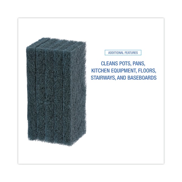Boardwalk Medium-Duty Blue Pad, 4 x 10, PK20 - BWK402
