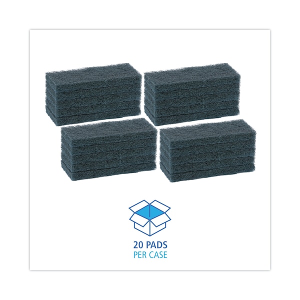 Boardwalk Medium-Duty Blue Pad, 4 x 10, PK20 - BWK402