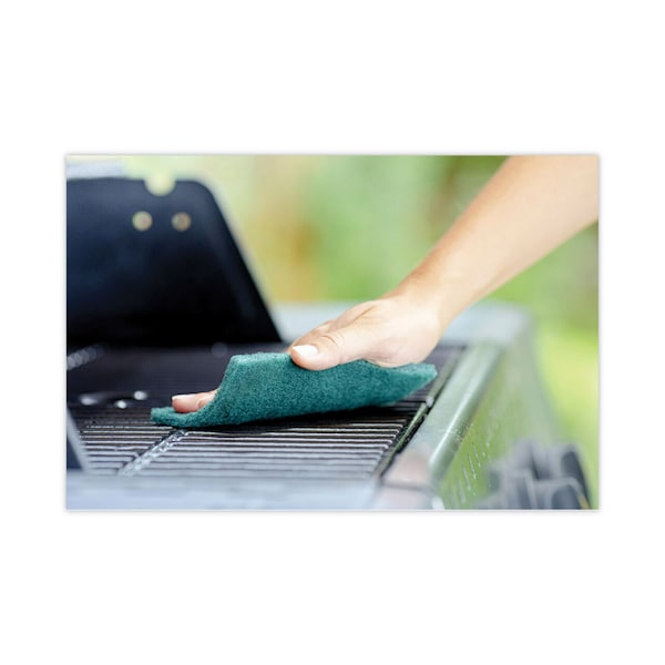 Scotch-Brite Heavy-Duty Scour Pad, 3.8w x 6"L, Green, PK30 - 223