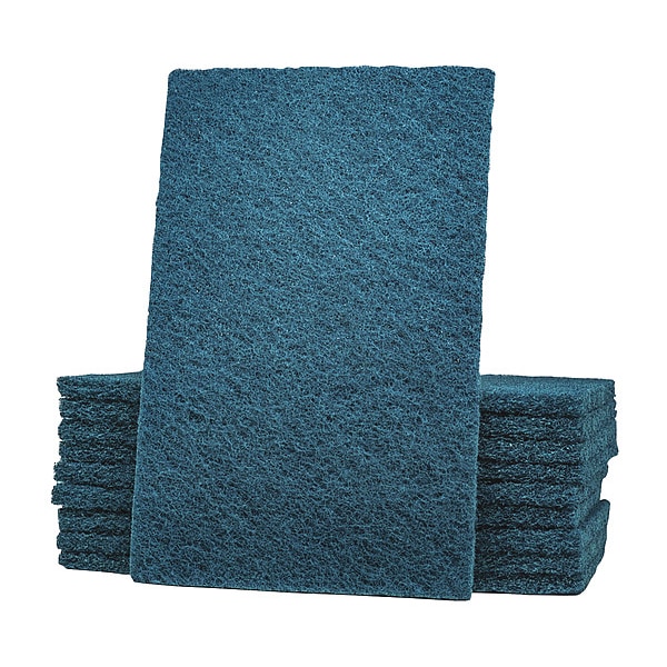 Lps Scouring Pad, 8 7/8 in L, Blue, PK60 - 59660