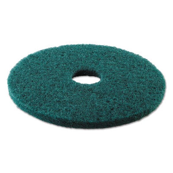 Pinpoint 13 in. Standard Diameter Heavy-Duty Scrubbing Floor Pads - Green - 13in. - PI2963326